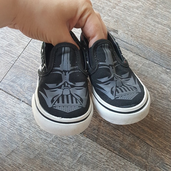 darth vader vans slip ons